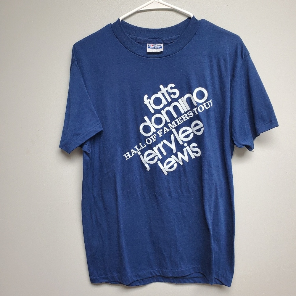 80s Vintage Jerry Lee lewis Hall of Fame tour tee